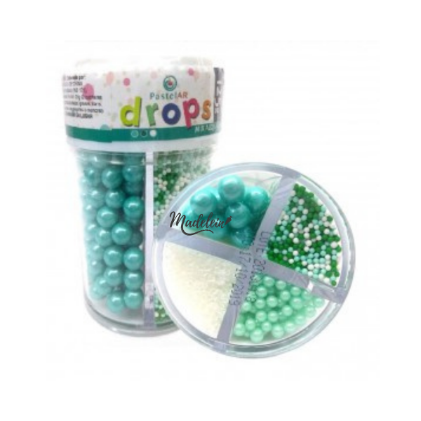 Mix Drops Verde Agua Pastelar x 125Grs