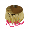Pirotin Cupcake Nº10 Metalizado Dorado x 10