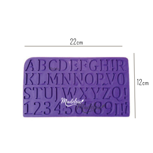 Molde de silicona letras y numeros Mama Dora n°59