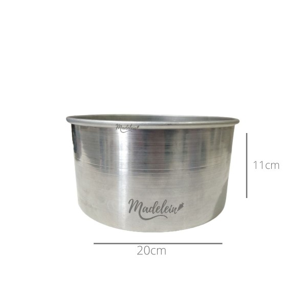 Molde tortera aluminio Multy altura 11cm Nº20 - Madelein Insumos