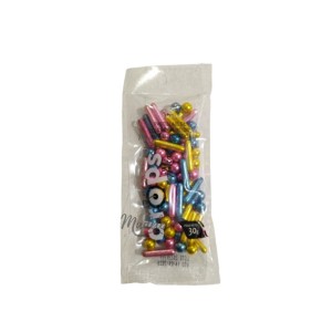 Drops Mix metalicas oro azul fucsia Pastelar 30gr - Madelein respoteria y bazar