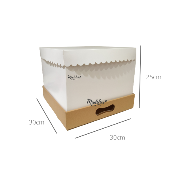 Caja para torta alta especial drip 30 x 30 x 25