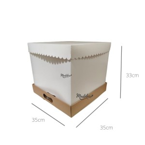 Caja para torta alta especial drip 35 x 35 x 33 - Madelein