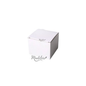 Caja cubo blanca 7x7x5.5cm - Madelein