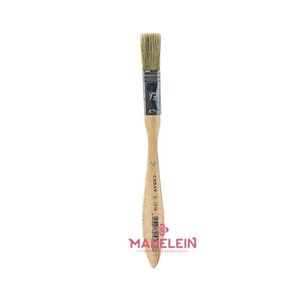 Pincel de cerda natural casan 1/2" - Madelein®