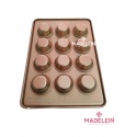 Molde para 12 Cupcake Doña Clara Premium dorso - Madelein® - Tienda de reposteria