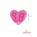 Molde silicona rosa corazon llave candado - Madelein® - Tienda de resposteria y bazar