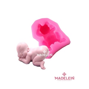 Molde de silicona rosa bebe reposteria - Madelein® - Tienda de reposteria y bazar