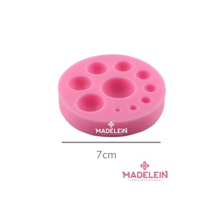 Molde silicona rosa 10 circulos - Madelein® Tienda de respoteria y bazar