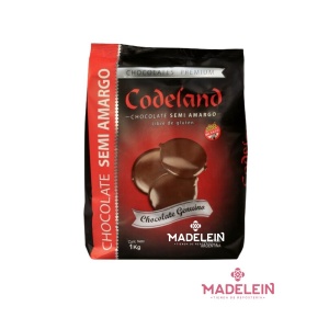 Chocolate Cobertura Codeland Semiamargo x 1Kg - Madelein® - Tienda de reposteria pasteleria y bazar