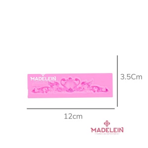 Molde silicona rosa moldura guarda - Madelein®