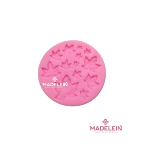 Molde silicona rosa 13 hojas otoño 1G10  . Madelein® - Tienda de reposteria y bazar