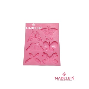 Molde silicona rosa 6 mariposas- Madelein® - Tienda de reposteria, pasteleria y bazar