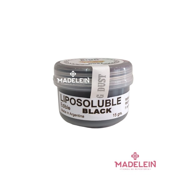 Colorante liposoluble negro King Dust 15gr - Madelein® - Tienda de reposteria y pasteleria