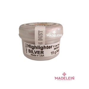 Colorante en polvo metalizado King Dust plata Silver 15gr  - Madelein® - Tienda de reposteria