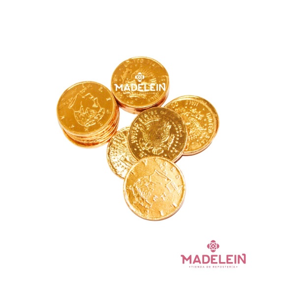 Moneda de chocolate bonafide x 10u - Madelein® - Tienda de pasteleria reposteria y bazar
