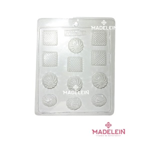 Placa D.E.L. para bombones grandes Nº13 x 1 - Madelein® - tienda de reposteria, pasteleria y bazar