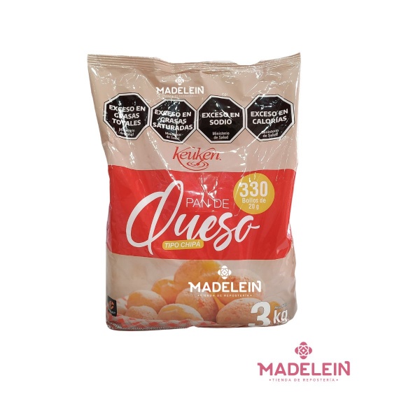 Premezcla para pan de queso chipa Keuken Lodiser x 3kg - Madelein® tienda de respoteria pasteleria y bazar