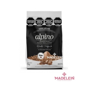 Chocolate Alpino Lodiser Pins Sabor Leche x 1kg - Madelein® - Tienda de reposteria, pasteleria y bazar