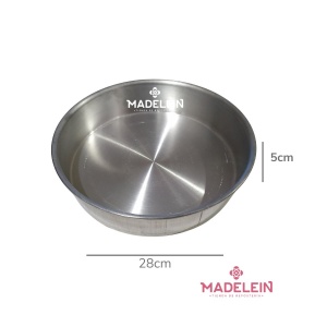 Tortera Aluminio n28 base28cmx5cm - Madelein® - Tienda de reposteria, pasteleria y bazar