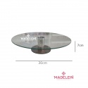 Bandeja giratoria vidrio 30cm - Madelein® - Tienda de reposteria, pasteleria y bazar 1
