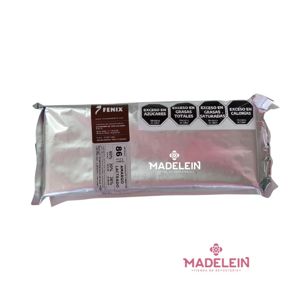 Chocolate Cobertura Fenix Amargo N86 x 1kg - Madelein® - Tienda de reposteria, pasteleria y bazar