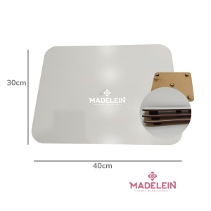 Base fibrofacil rectangular blanca 40x30cm | Madelein® - Tienda