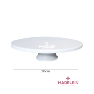 Posa torta con base blanca 30cm - Madelein® - Tienda