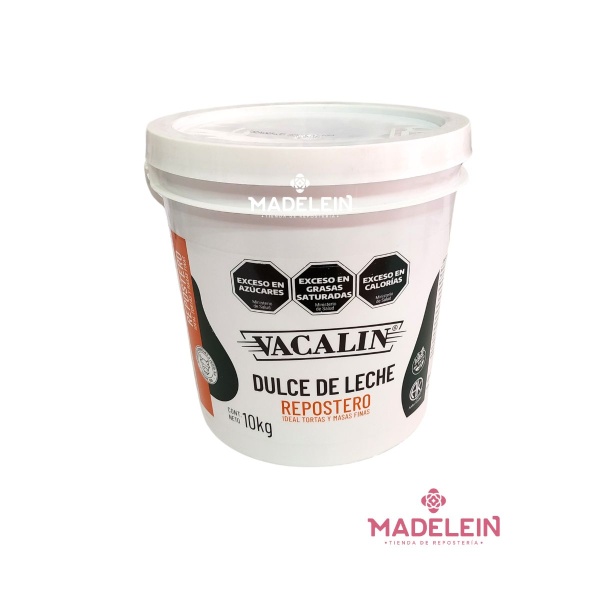 Dulce De Leche Vacalin Repostero 10Kg Plastico - Madelein® - Tienda de reposteria, pasteleria y bazar