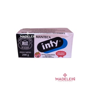 Manteca Inty 200gr sin tacc - Sin Sal buen tenor graso para butter - Madelein® . Tienda