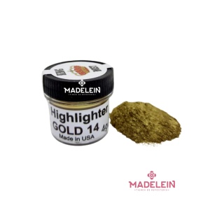 Colorante polvo metalizado King Dust Dorado Gold oro 14k - Madelein® - Tienda