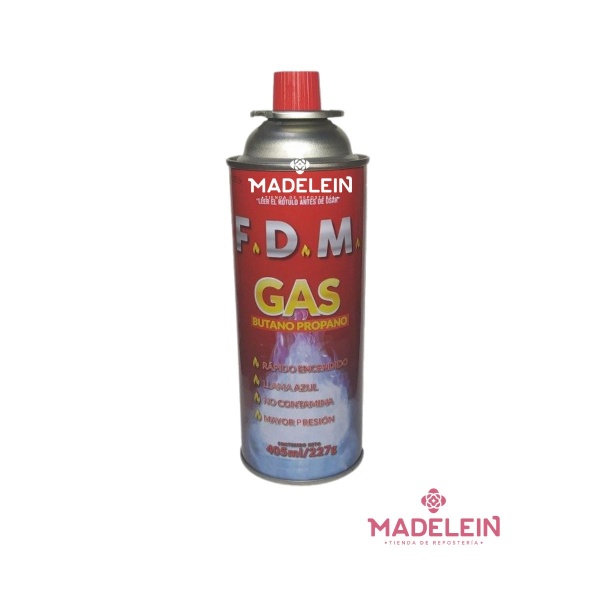 Recarga gas butano FDM x 405ml - Madelein® - Tienda